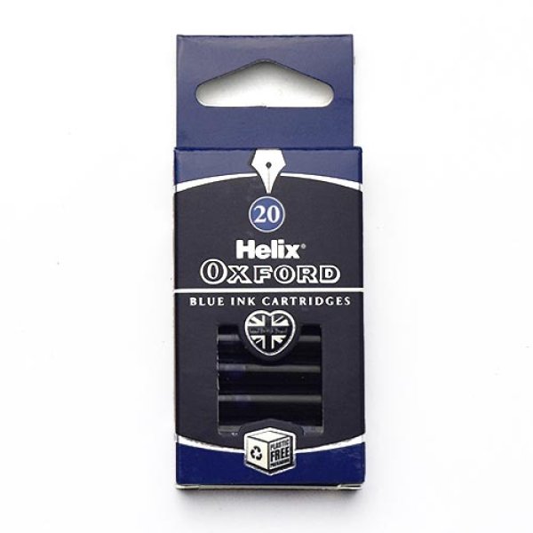 画像1: Helix へリックス OXFORD インクカートリッジ 【20本入り】 ブルー 【標準小売価格：500円】 (1)