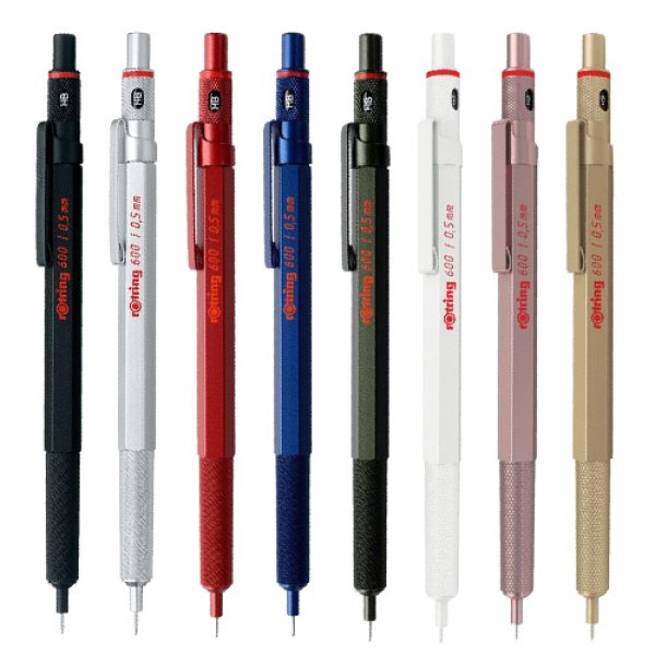 画像1: rotring ロットリング 600 メカニカルペンシル 0.5mm【標準小売価格：3,300円】 (1)