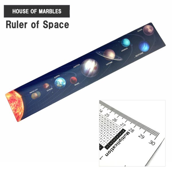 画像1: HOUSE OF MARBLES ハウスオブマーブル ルーラー オブ スペース 30cm 定規 【標準小売価格：600円】 (1)