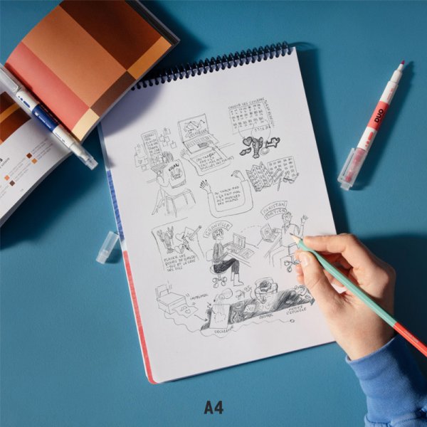 画像6: PAPIER TIGRE パピエティグル スケッチブック [ DUO ] 【標準小売価格：[A4] 3,000円  [A5] 2,200円  [A6] 1,800円】 (6)