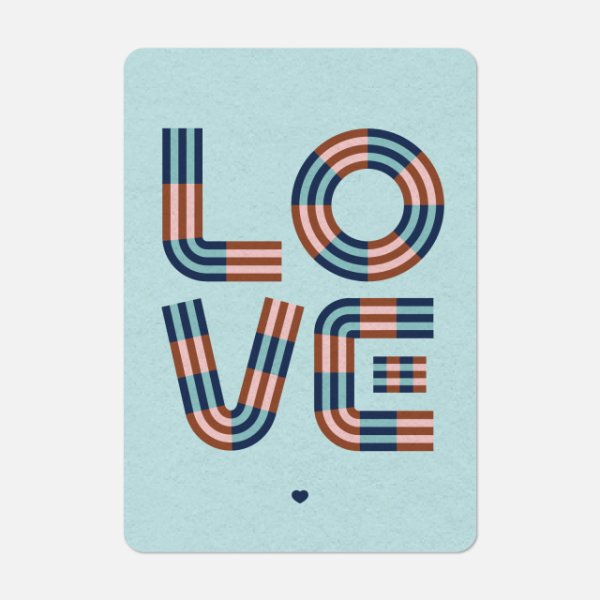 画像1: PAPIER TIGRE パピエティグル グリーティングカード A6　LOVE NEVADA【標準小売価格：650円】 (1)