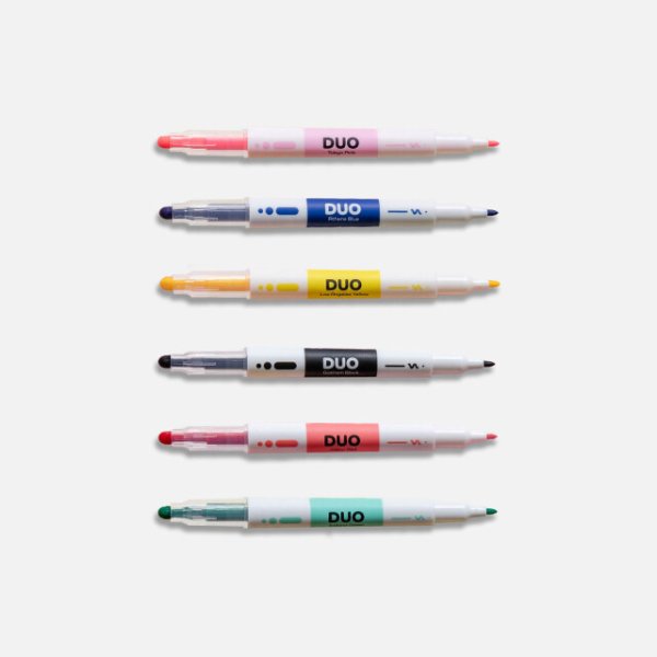画像1: PAPIER TIGRE パピエティグル フェルトペン6本セット【標準小売価格：2,500円】 (1)